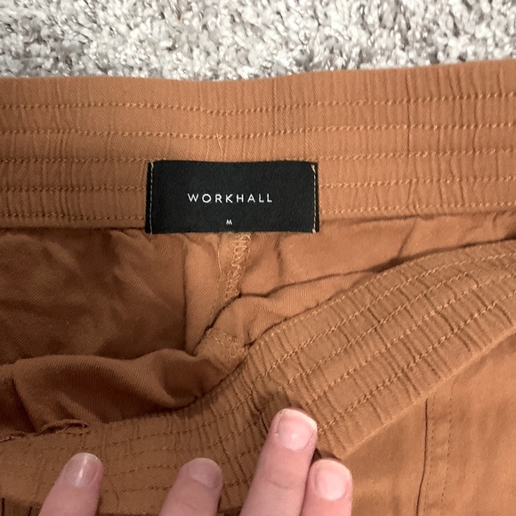 Rust orange workhall cotton joggers - Picture 2 of 4
